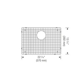 Blanco 223191 Stainless Steel Grid (Precision & Precision 10 Sinks 515822/819 & Quatrus 519547/442079) Accessory