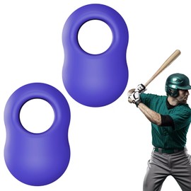 [2 Pack & 2 Size] Baseball Thumb Guard for Pro Batters, Hitter Training Aid, Thumb Guard Baseball & Softball Baseball Batting Grip Baseball Accessories Training Equipment Reduce Bat Sting-Blue