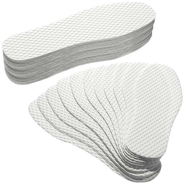 SOLUSTRE 20 Pairs Thin Insole Shoe Inserts Sweat-absorbing Insoles Non-slip