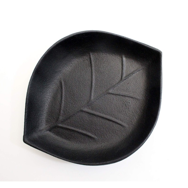 Ikenaga Ironworks Living with Iron Tree Leaf Plate, Large, Gift
