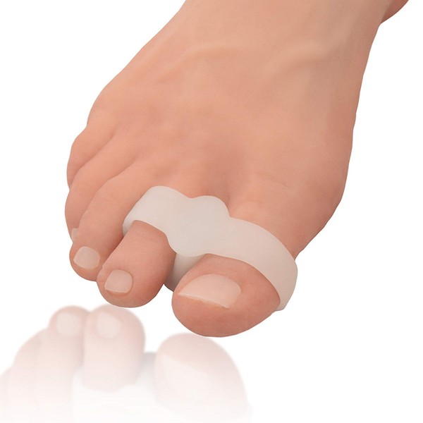 Dr. Frederick's Original 2 Piece Sport Bunion Toe Spacer Set - 1 Pair Soft Gel Splints - One Size Fits All - Fast Relief - Wear with Shoes - for Men & Women