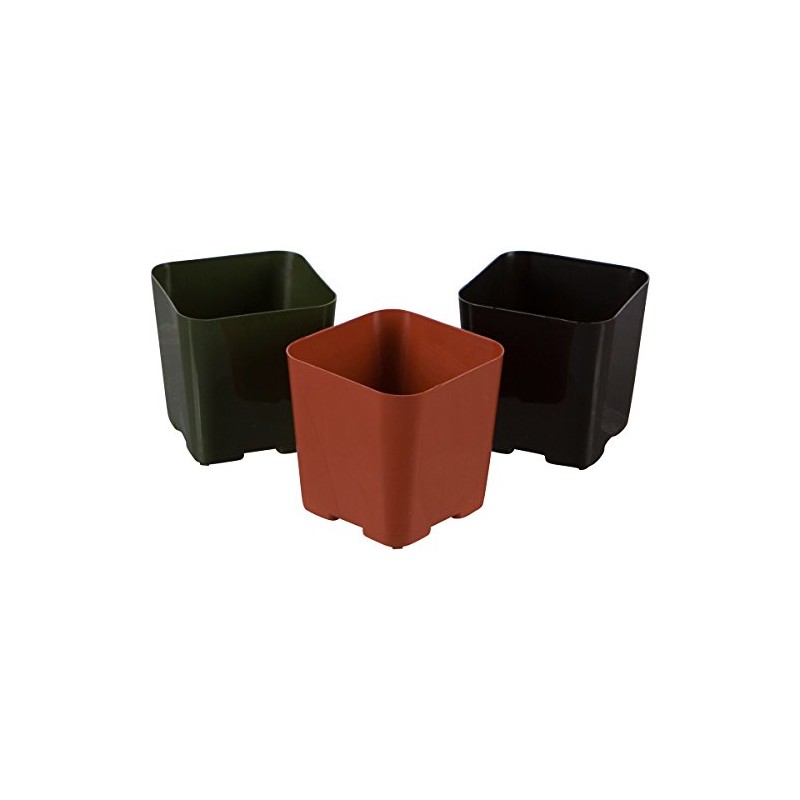 WH Garden Supply Pack of 2 Inch Plastic Flower Pots
