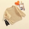 Pivanzore Baby Girl Boy Toddler Knit Sweater Cute Round Neck