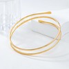 Oykrueats Oberarmreif Gold,Minimalistische Armreifen,Oberarm ArmbänderVerstellbar,Spule Oberes Armband,Offenes Armband,Armreif Stapelbarer Schmuck,für