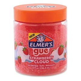 Elmer's GUE Premade Slime, Strawberry Cloud Slime, Scented, 2 Count