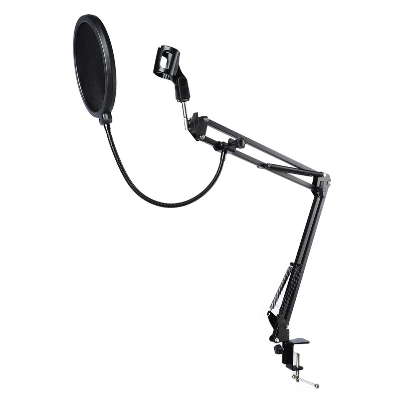 Boom Arm Microphone Adjustable Suspension Boom Rotatable Scissor Microphone Arm
