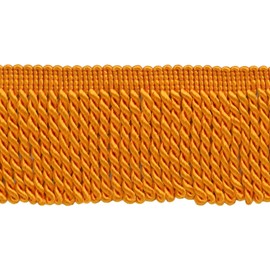 2 1/2" (6cm) Bullion Fringe Trim (Style# EF25) Hot Orange #187 (Bright Orange) 5 Yards (4.5m/15 ft)