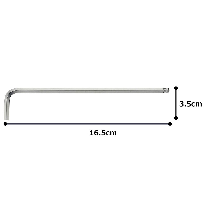 TONE BL-05 Long Ball Point L-Shaped Wrench Double Side Width