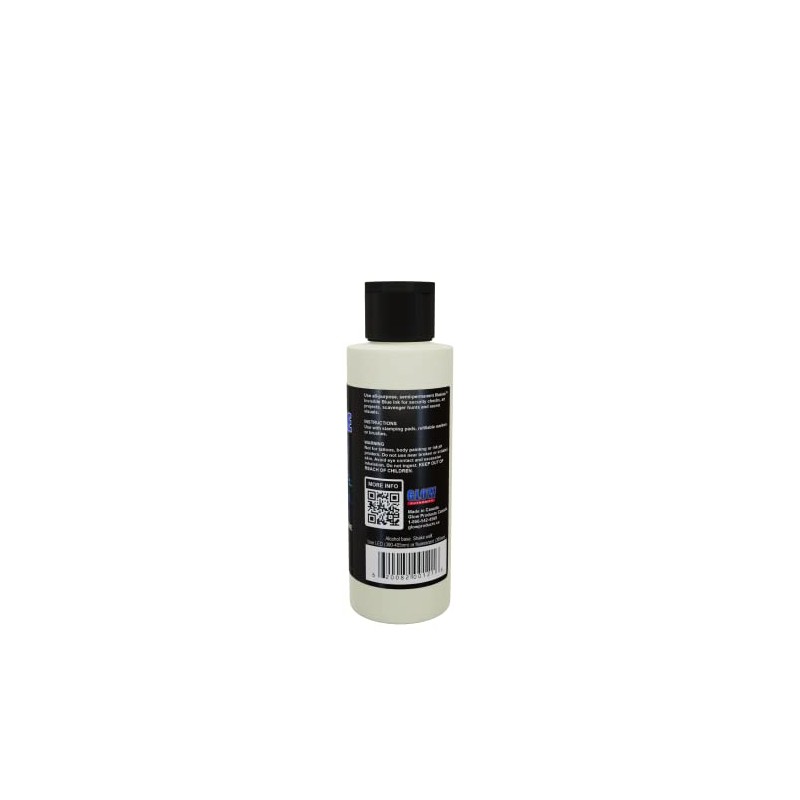 UV Reactive Black Light Invisible Ink (4 Fl Oz, Blue)