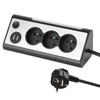 Electraline, Multi-Socket, 3-Way Power Strip with 2 USB Ports
