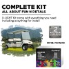 RGBW Golf Cart Lighting Underbody Glow Neon Kit Club Car