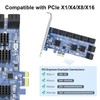 10Gtek 16 Port PCIe SATA Card, SATA3.0 Expansion Card, X1,
