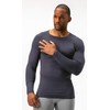 DEVOPS 2 Pack Men's Thermal Long Sleeve Compression Shirts (X-Large,