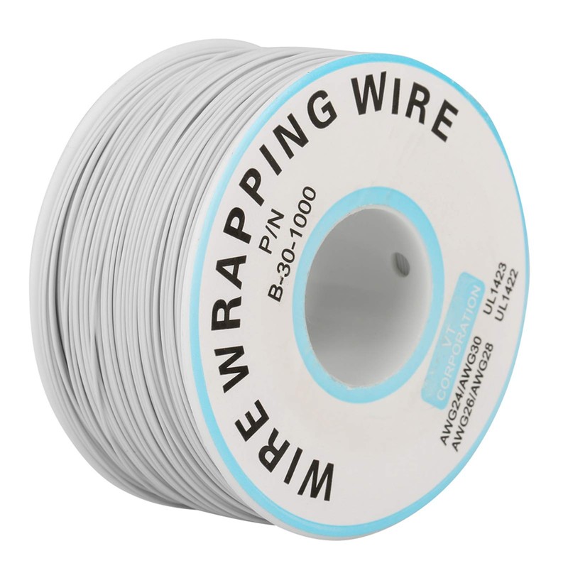 Electrical Cable, 1 Roll Wire-Wrapping Single Copper Wire Stranded 30AWG