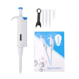 Micropipeta 100-1000ul Pipeta manual Conjunto completo Esterilización Micro pipeta ajustable U1000 para laboratorio, pruebas de muestreo médico