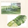 YOOCHUENG Leaf-shaped bath mat, ultra-thin, quick-drying, non-slip and absorbent bath