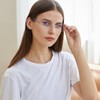 ZESAKER Rimless Bifocal Reading Glasses for Women Frameless Blue Light