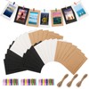 Sekonow 30pcs Paper Picture Frames 5x7, Cardboard Photo Frames, Hanging
