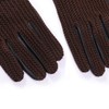 Harssidanzar GM030 Men's Touchscreen Crochet Stringback Driving Gloves, brown