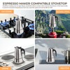 4 Cup 200ml Moka Pot Stainless Steel Espresso Coffee Maker