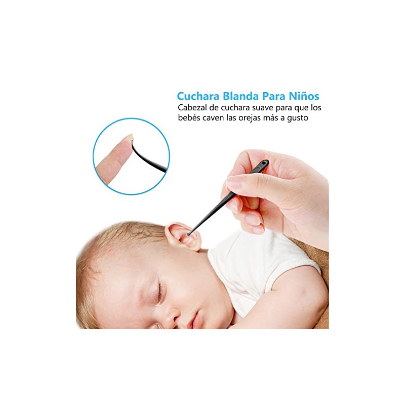limpiador de oidos 8 piezas, Kit de eliminación de cerumen,