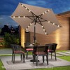 Tangkula 7.5 ft Solar LED Patio Umbrella, Outdoor Heavy Duty