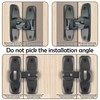 PASDUCHAS 2 PCS Thickened 90/180 Degree Sliding Barn Door Lock,