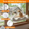 Homegroove Cat Window Perch, 24 x 12 Inch Foldable Cat