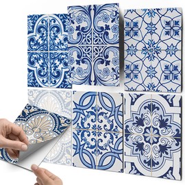 creatisto Tile Stickers Decorative Stickers Bathroom Tiles Kitchen Stickers Wall Decor Design Motif Classic, 9 pieces