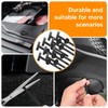 LiLiSSUCCY 200Pcs Nylon Universal Cable Tie Buckle, Nylon Zip Ties