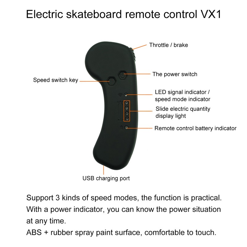 2.4G Electric Skateboard Remote Controller Remote and Receiver Skateboard AccessoriesFor
