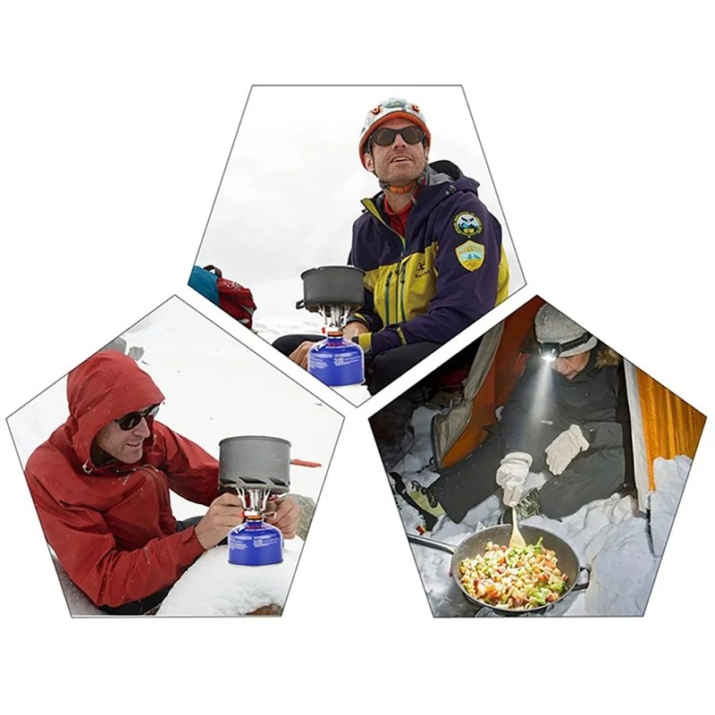 HomeCraft Camping Cookware Mess Kit Lightweight – Durable Space-Saving Construction