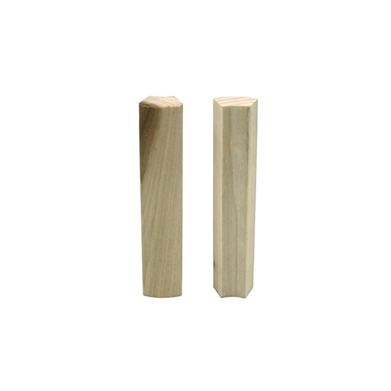 45 Degree Poplar Outside Radius Corner Base Block | 3/4"