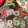 Faccito 231 Pcs Christmas Bulletin Board Decoration Winter Letters Cutouts