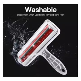 Washable Lint Roller and Pet Hair Remover 19.5cm Wide White