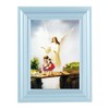Guardian Angel Picture Framed Wall Art Decor, Small, Pearlized Fluted