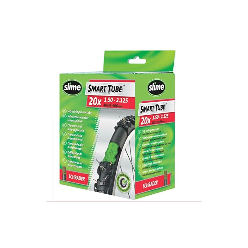 Slime Smart Tube 20" X 1.50-2.125 Self Healing Bike Inner