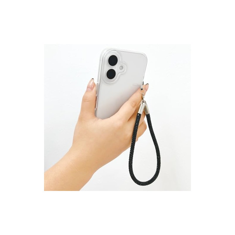 Suncrest Hand Strap Black Rhinestone iSB-HS19