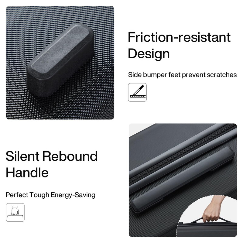 Hanke 24 Inch Luggage with Spinner Wheels Lightweight PC Hard