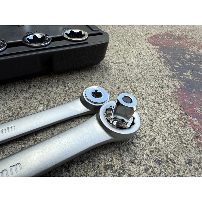 Infinity 27PCS Extra Long Flex Head Ratcheting Wrench Set w/8-22mm