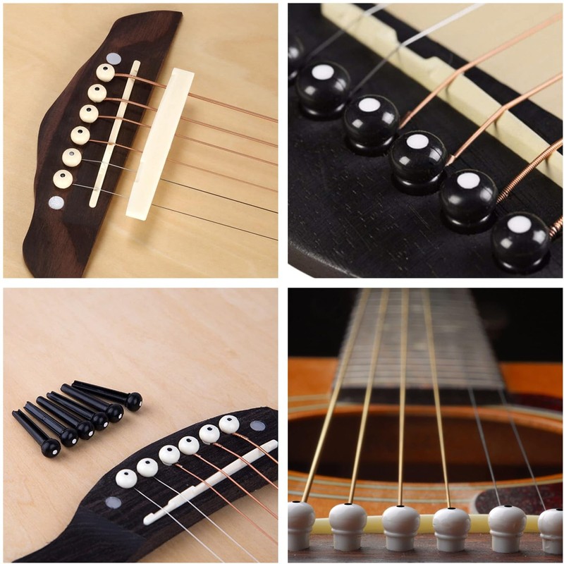 Acoustic Guitar Bridge Pins, Bridge Pins & Bridge Nuts Saddle
