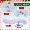 Seeloowy Christmas Tree Cat Tunnel Bed Cat Donut Tunnel Toy