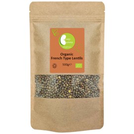 Organic French Type Lentils - Certified Organic - by Busy Beans Organic (500g)