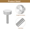 sourcing map M6x25mm Knurled Thumb Screws, 5pcs 304 Stainless Steel