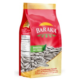 Baraka Lightly Salted Jumbo Sunflower Seeds, Roasted Raw Sunflower Seeds in Shell | Keto Friendly Antioxidant Snack Rich in Protein, Fiber, Essential Vitamins, Minerals | Vegan & Gluten Free 10.58 Oz