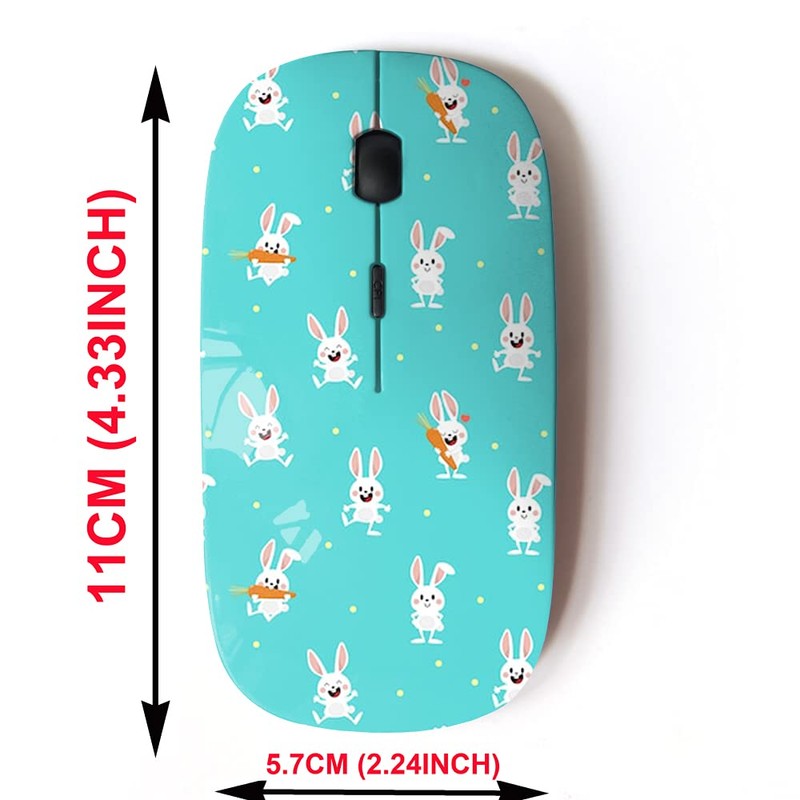 2.4G Wireless Mouse with Cute Pattern Design for All Laptops