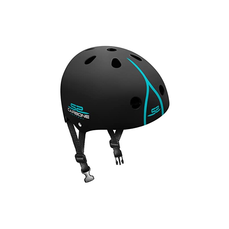 Stamp Unisex Youth Skate Skids Control Carbon Helmet with Adjustment