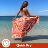 ECCOSOPHY Microfiber Beach Towels Made from Recycled Plastic Bottles -