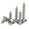 Xiedeai Self-Tapping Wood Screws Stainless Steel Screws Round Head Hardware