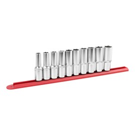 OEMTOOLS 22959 10 Piece Metric Deep Socket Set, Metric Socket Set 1/2 Inch Drive, Sockets Metric, Metric Socket Set 6 Point, Deep Socket Set Metric